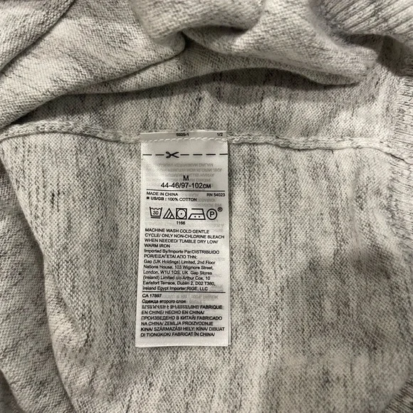 Banana Republic | Men’s Gray and Yellow Striped Sweater | size M | 100% cotton - Picture 5 of 5